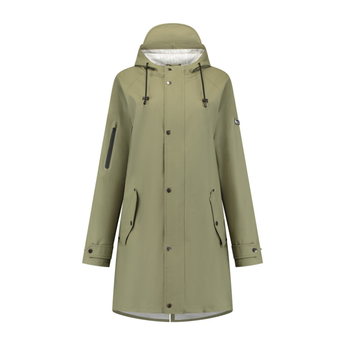 Mirage regenjas rainfall trenchcoat - maat s - gemaakt van polyester soft touch - olive green
