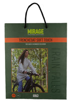 Mirage regenjas rainfall trenchcoat - maat s - gemaakt van polyester soft touch - olive green