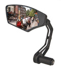 Mirage - Spiegel links first class dimmend glas - bar-end bevestiging - zwart