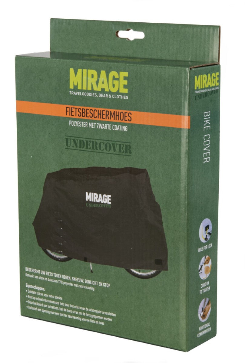 Mirage - undercover beschermhoes fiets 170d polyester zwart
