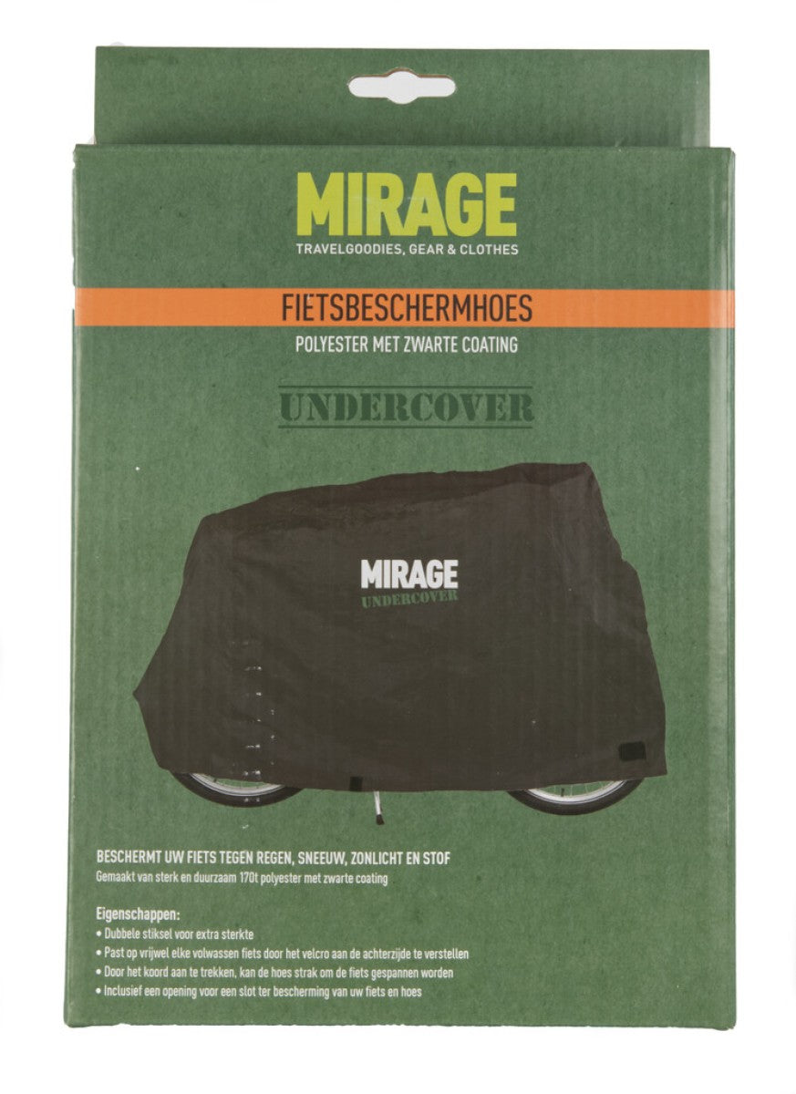 Mirage - undercover beschermhoes fiets 170d polyester zwart