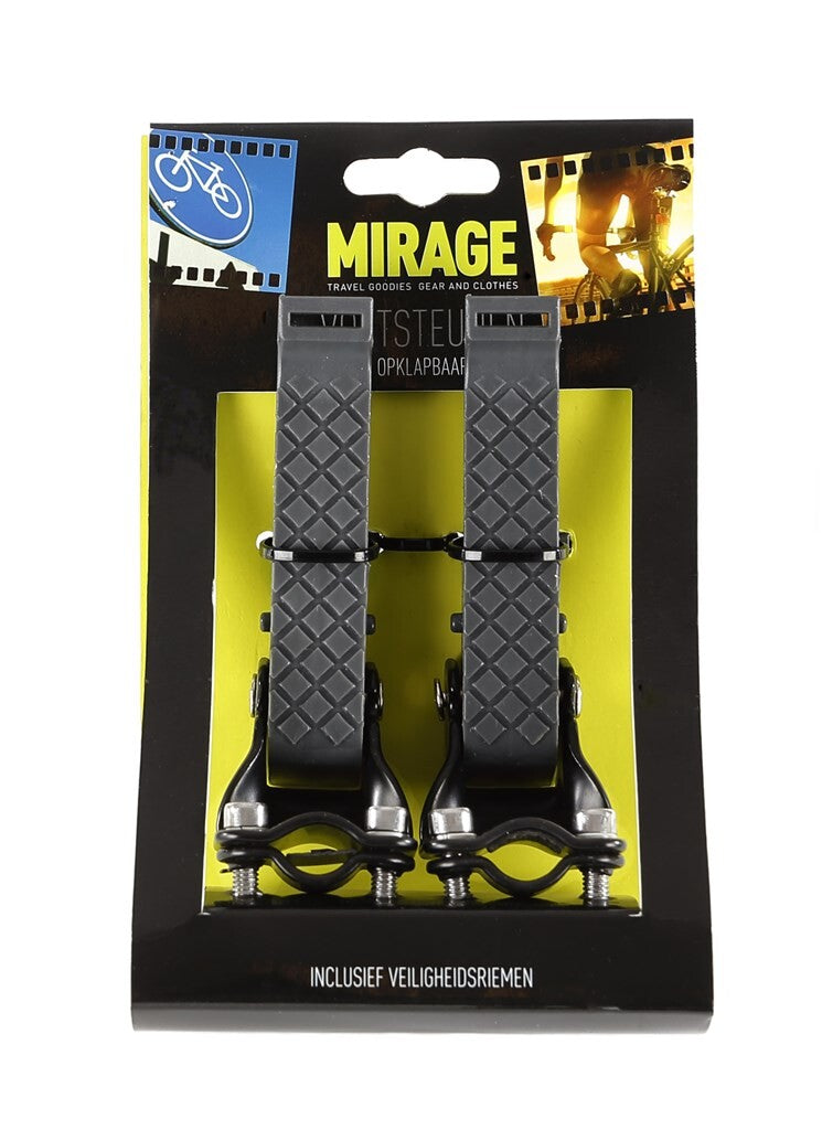 Reproches pliables avec des ceintures noires / gris