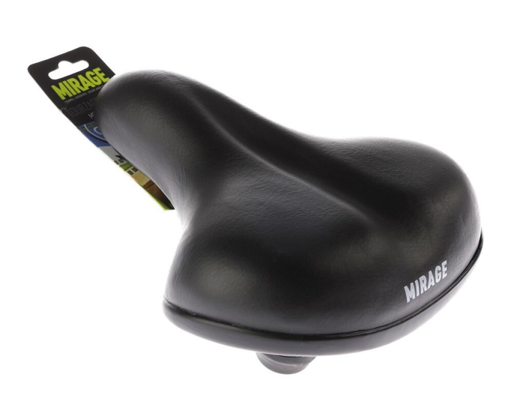 Selle Mirage Soft Elastomer Black Selle Tour Deluxe 250 x 210 mm Unisexe noir
