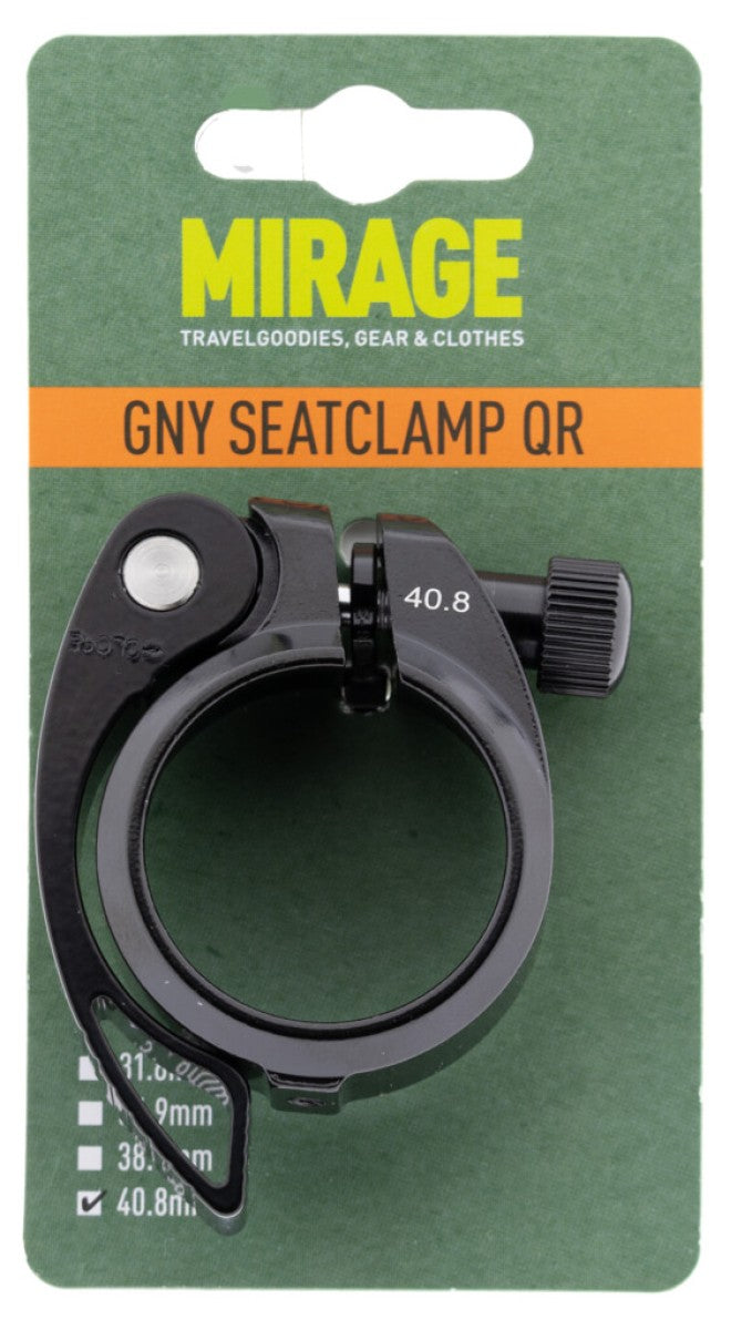 Mirage - zadelpenklem gny met qr ø40.8mm zwart