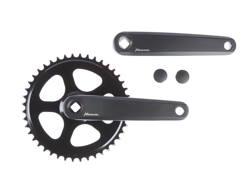 Miranda  delta jis crankstel 44t 3 32“, mat-zwart