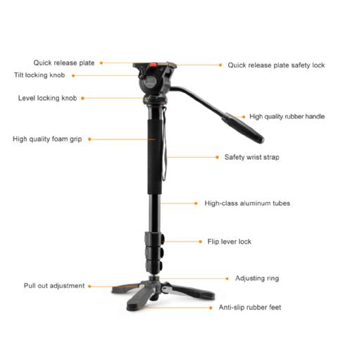 Nest video monopod nt-329m h145 cm