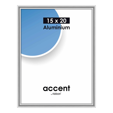 Nielsen design nielsen fotolijst 51323 accent glanzend zilver 15x20 cm
