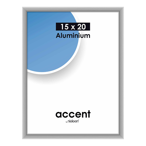 Nielsen design nielsen fotolijst 51324 accent mat zilver 15x20 cm