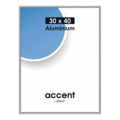 Nielsen design nielsen fotolijst 52424 accent mat zilver 30x40 cm