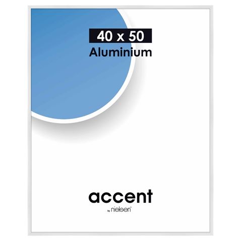 Nielsen design nielsen fotolijst 52539 accent glanzend wit 40x50 cm