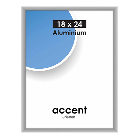 Nielsen Design Nielsen Cadre Photo 53424 Accent Argent Mat 18x24 cm