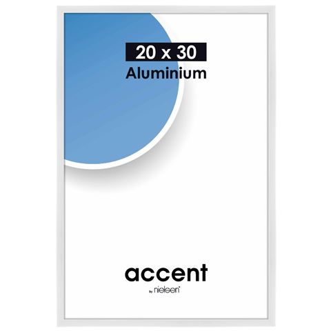 Nielsen design nielsen fotolijst 53539 accent glanzend wit 20x30 cm
