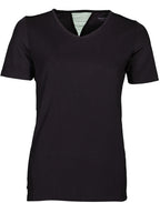 Papillon Fitness shirt s sl v-neck dames zwart maat S