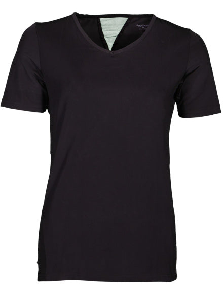 Papillon Fitness shirt s sl v-neck dames zwart maat XXL