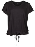 Papillon Loose fit sportshirt ronde hals dames zwart maat S