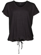 Papillon Loose fit sportshirt ronde hals dames zwart maat S
