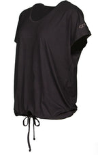 Papillon Loose fit sportshirt ronde hals dames zwart maat S