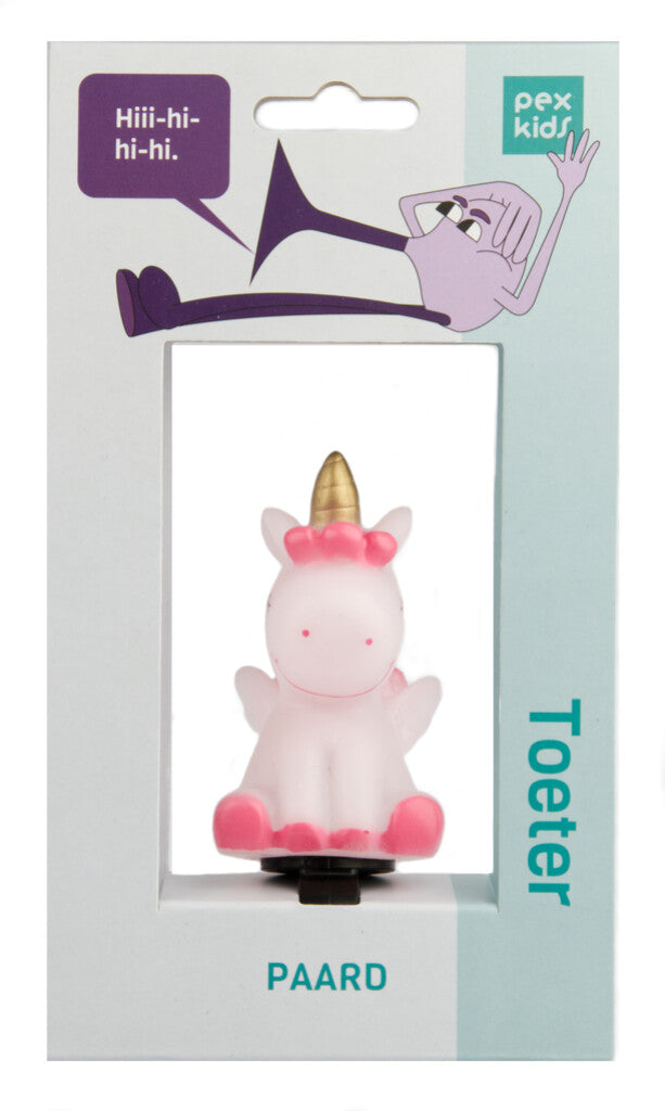 Klaxon de vélo pexkids cheval - blanc