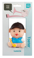 Klaxon de vélo pexkids cochon - bleu