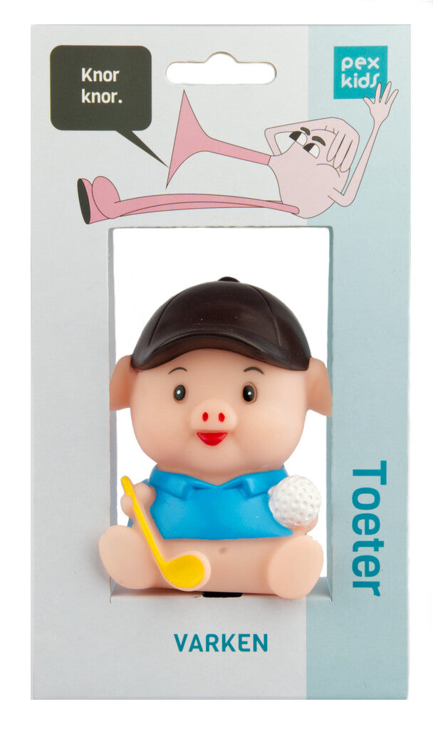 Klaxon de vélo pexkids cochon - bleu