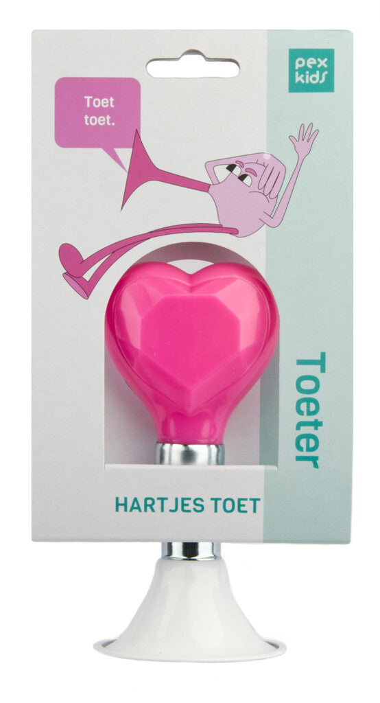 Vélo Hupe Pexkid's heart - Blanc avec un écureuil rose
