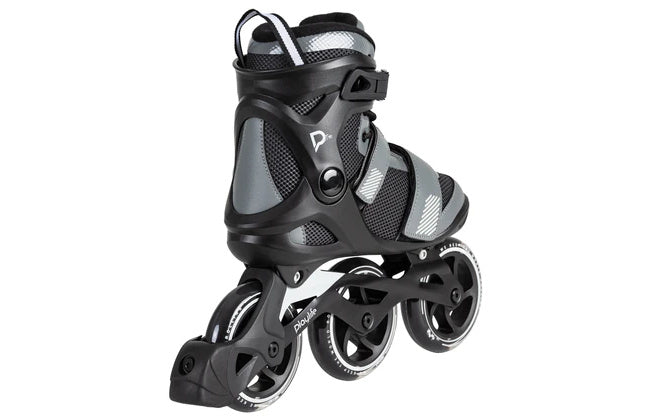 Playlife gt 110 fitness inlineskates zwart grijs maat 40