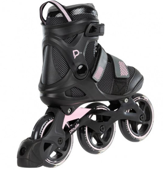 Playlife Fitness GT 110 inline skates 80A zwart roze maat 43