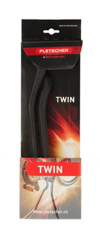 Pletscher esge standaard 2-been twin 28“ l290mm, zwart
