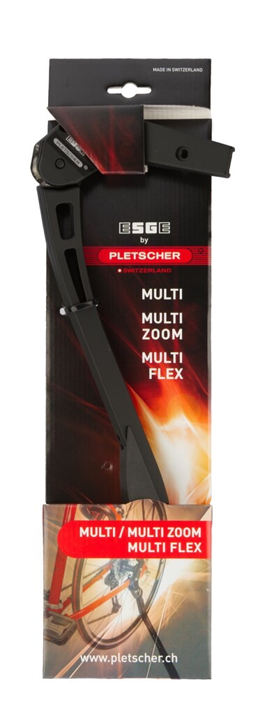 Pletscher - Pletscher Esge zijstandaard multi zoom verstelbaar zwart - kaart