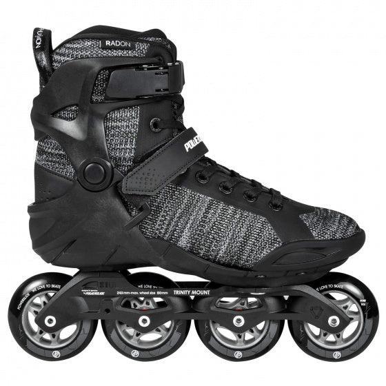 Powerslide Inline skates Phuzion Radon 80 softboot 85A zwart 39