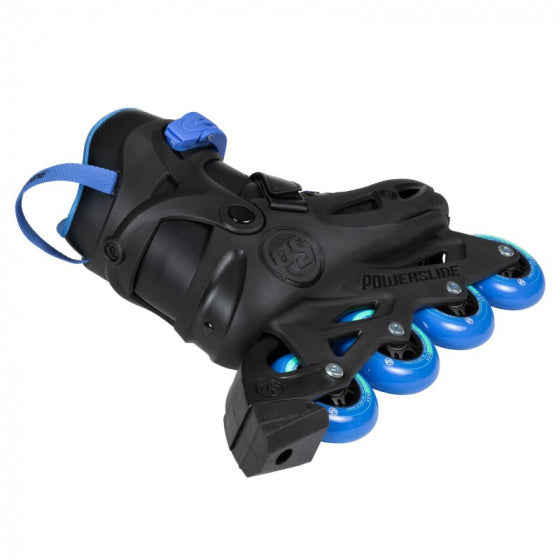 Powerslide One Stargaze inlineskates 85A zwart blauw maat 29 32