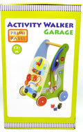 Jonotoys - Jonotoys Primi passi - houten loopwagen met activiteiten garage