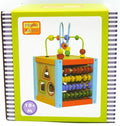 Jonotoys - Jonotoys Primi passi - houten activiteiten kubus met spiraal 5 in 1