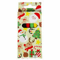 Duckiez kleurpotloden kerst 8,5 cm 6 stuks | 48 stuks