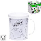 Duckiez kleur je eigen beker voetbal 250 ml | 24 stuks
