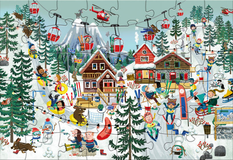 Rebo Productions Legpuzzel Cas Cato Winter junior 48 stukjes