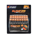 Fast pioneer foam kogels voor speelgoedpistool 24 stuks zwart