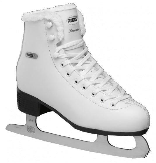 Roces – paradise eco fur – kunstschaatsen – schaatsen dames – wit – eco fur warmvoering klassieke stabiliteit – maat eu 38