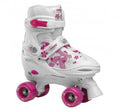 Roces Quaddy 3.0 Rolschaatsen Meisjes Wit Roze Maat 26-29