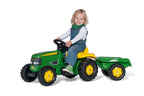 Rolly toys traptractor john deere met aanhanger