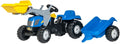 Rolly toys Traptractor RollyKid NH T7040 junior blauw