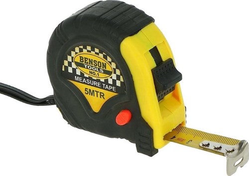 Enzo rolmaat - meetband rubber 5 meter - 19 mm - 6453126