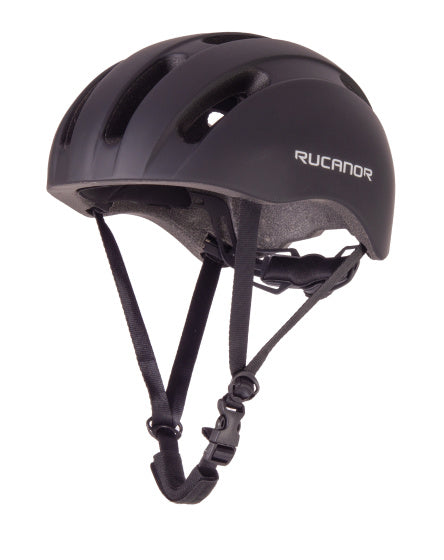 Rucanor city flow fietshelm e-bike verstelbaar zwart maat 58-61 cm (l)