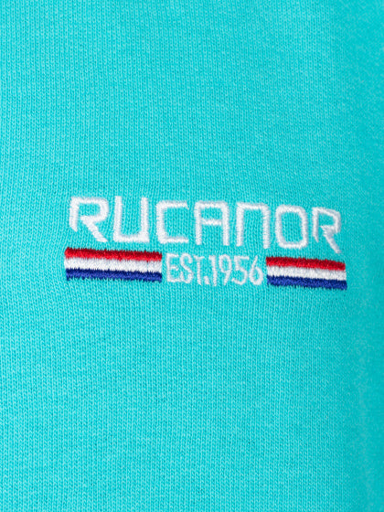 Rucanor Sky sweatvest hooded unbrushed heren aqua maat 3XL