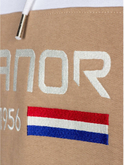 Rucanor Trevor sweater hoodie heren wit beige maat XL