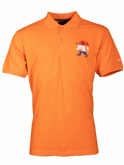 Rucanor voetbalpolo t-shirt korte mouw heren oranje maat s