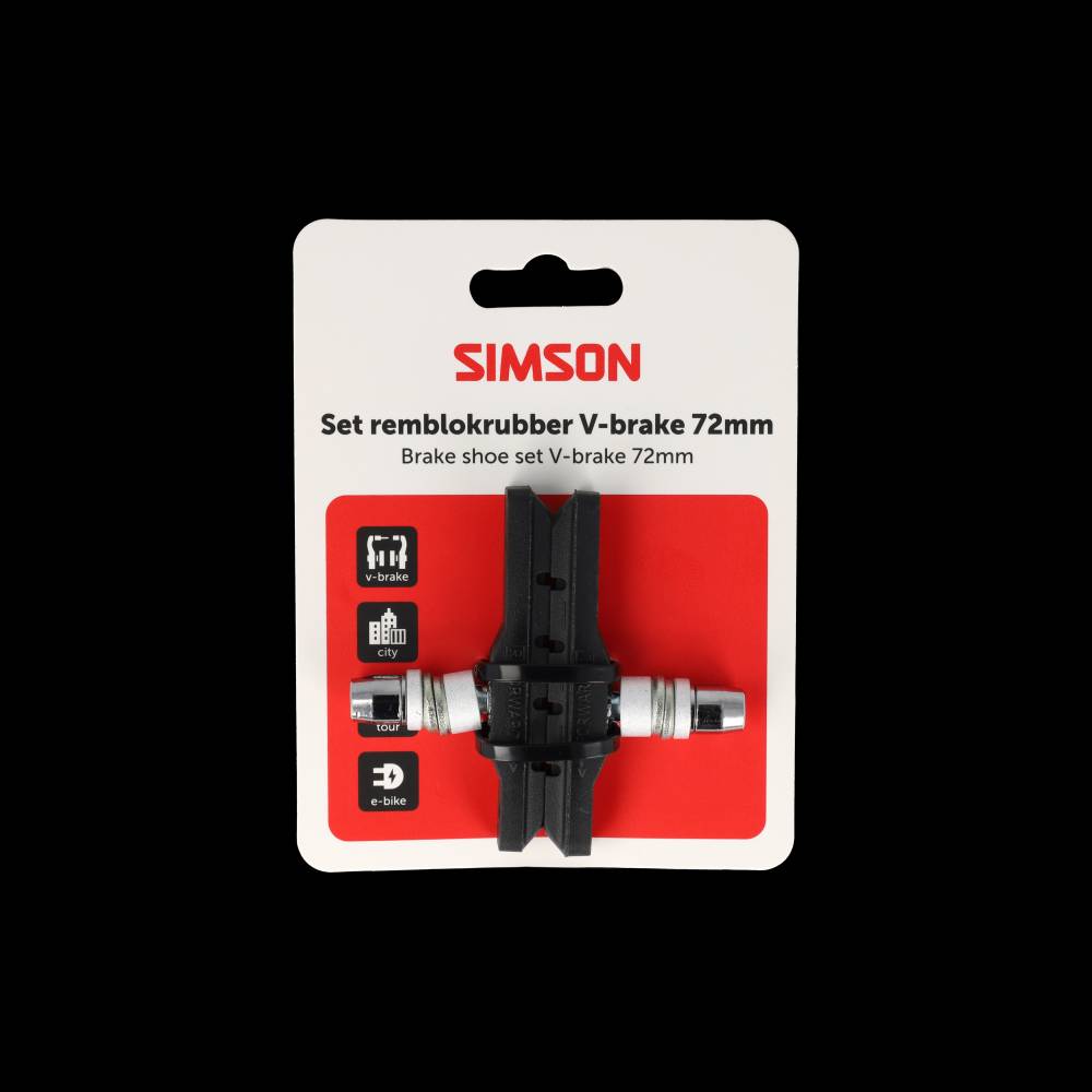 Simson - remschoenen v-brake 72mm