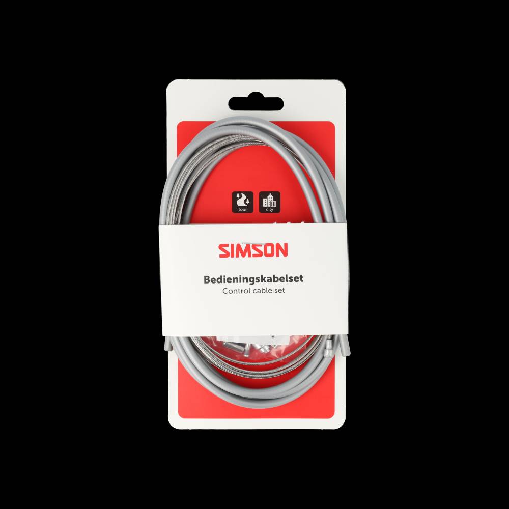 Simson remkabelset compleet universeel grijs rvs