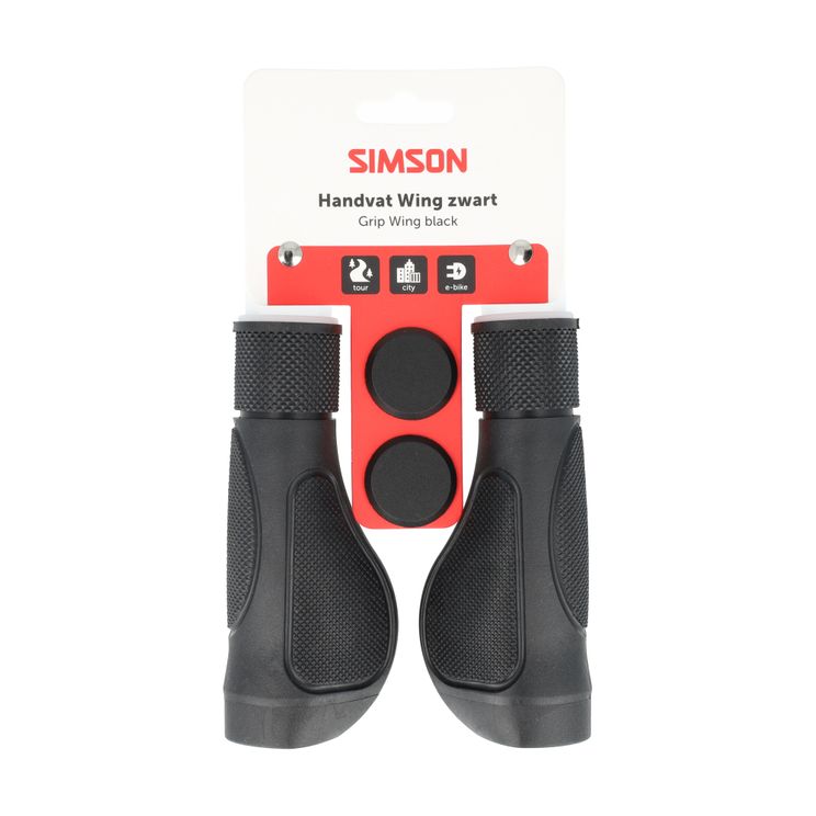 Simson - handvatten wing zwart