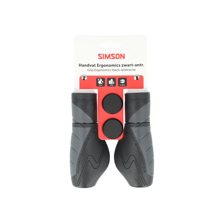 Simson - handvatten ergonomics zwart-antraciet